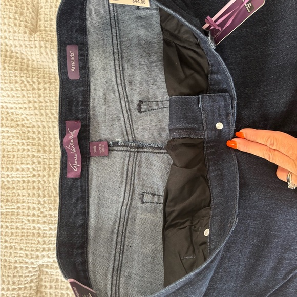 Gloria Vanderbilt Amanda Dark Indigo Jeans - Picture 5 of 7